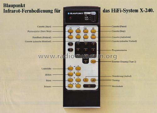 Electronic Cassette Deck XC-240 7.629.180; Blaupunkt Ideal, (ID = 602081) R-Player