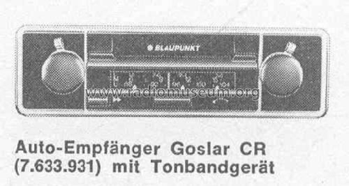 Goslar CR 7.633.931; Blaupunkt Ideal, (ID = 380197) Autoradio