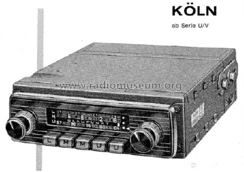 Köln ab V 730001; Blaupunkt Ideal, (ID = 1532309) Car Radio