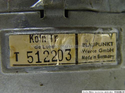 Köln TR de Luxe 32701 ab T 500001; Blaupunkt Ideal, (ID = 1133403) Car Radio