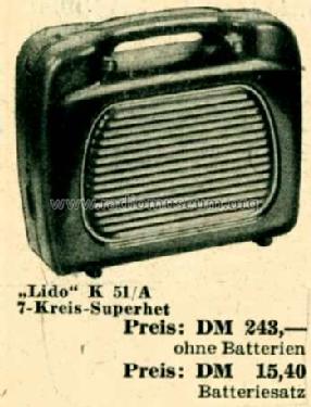 Lido K51A; Blaupunkt Ideal, (ID = 515476) Radio