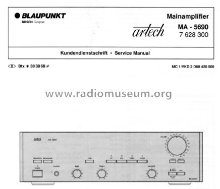 Mainamplifier artech MA - 5690 7 628 300; Blaupunkt Ideal, (ID = 1691521) Ampl/Mixer
