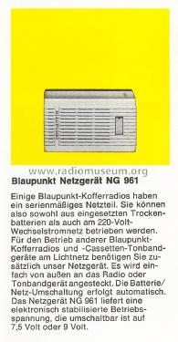 Netzanschlussgerät NG961; Blaupunkt Ideal, (ID = 1608636) Power-S