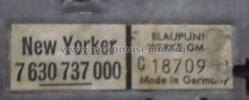 New Yorker 7.630.737.000 Serie B und C; Blaupunkt Ideal, (ID = 1831257) Car Radio