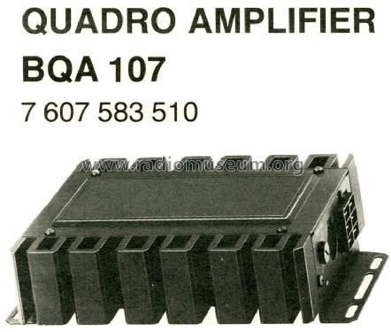 Quadro Amplifier BQA 107 7.607.583.510; Blaupunkt Ideal, (ID = 1312087) Ampl/Mixer