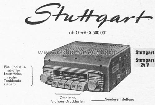 Stuttgart ab S 500001; Blaupunkt Ideal, (ID = 997108) Autoradio