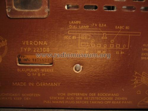 Verona 22100; Blaupunkt Ideal, (ID = 750510) Radio