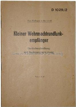 Wehrmacht - Rundfunkempfänger WR kl.battr.; Blaupunkt Ideal, (ID = 1242900) Radio