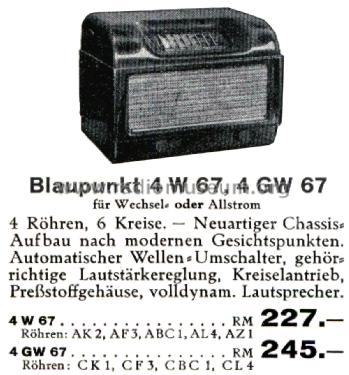 4GW67; Blaupunkt Ideal, (ID = 2545203) Radio
