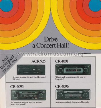 AM/FM Stereo Radio CR-4091 ; Blaupunkt Ideal, (ID = 2903221) Car Radio