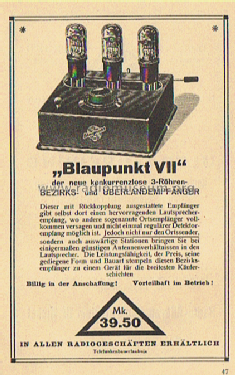 B VII ; Blaupunkt Ideal, (ID = 2132717) Radio