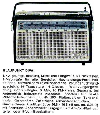 Diva 93500; Blaupunkt Ideal, (ID = 2669716) Radio