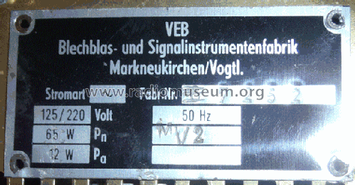 MV2; Blechblas- und (ID = 1883716) Ampl/Mixer