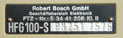 Handfunkgerät HFG100-S; Bosch; Deutschland (ID = 1416098) Commercial TRX