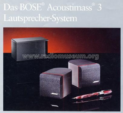 Lautsprecher-System Acoustimass 3; BOSE Corporation; (ID = 1013536) Altavoz-Au