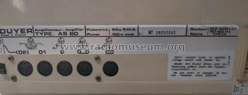 Amplificateur - Amplifier AS60; Bouyer, Paul (ID = 2523638) Ampl/Mixer