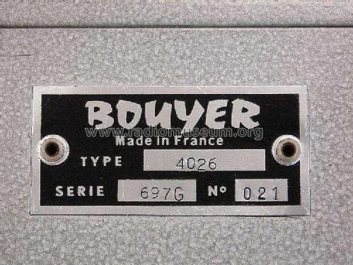 Adaptateur d'Impédances 4026; Bouyer, Paul (ID = 352756) Equipment