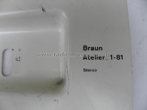 Atelier 1-81 Stereo Ch= RC81D; Braun; Frankfurt (ID = 1940587) Radio