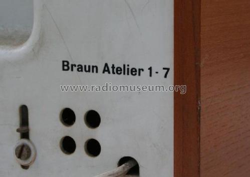 Atelier 1-7 Ch= RC7 ; Braun; Frankfurt (ID = 1303773) Radio