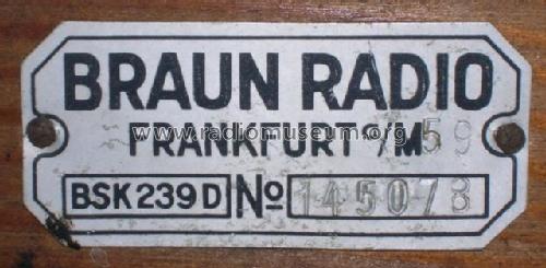 Koffer Super BSK 239D ; Braun; Frankfurt (ID = 569099) Radio