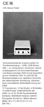 CE16; Braun; Frankfurt (ID = 1753524) Radio