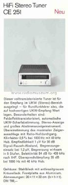 CE251; Braun; Frankfurt (ID = 1753644) Radio