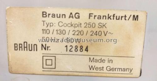 cockpit 250SK; Braun; Frankfurt (ID = 2721087) Radio