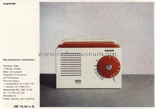 Exporter 2; Braun; Frankfurt (ID = 1279732) Radio