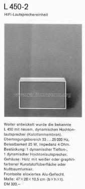 Geschlossene 2-Wege-Box L450/2; Braun; Frankfurt (ID = 1753442) Speaker-P