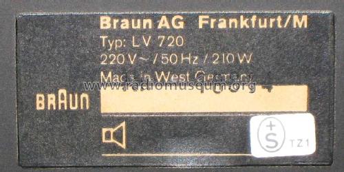 HiFi-Lautsprecher-Verstärker LV720; Braun; Frankfurt (ID = 534316) Speaker-P
