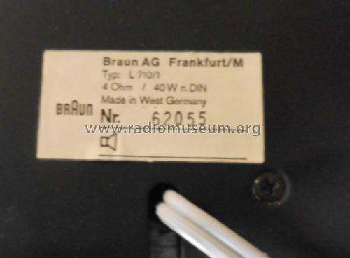 HiFi-Lautsprechereinheit L 710/1; Braun; Frankfurt (ID = 2026959) Speaker-P