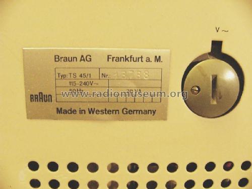 HiFi-Steuergerät TS45/1 Ch= TC45/1; Braun; Frankfurt (ID = 2433396) Radio