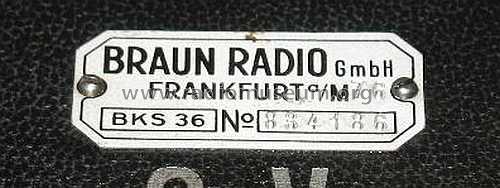 Koffer-Super BSK36 ; Braun; Frankfurt (ID = 1595768) Radio