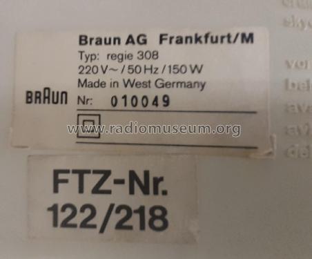 Regie  308; Braun; Frankfurt (ID = 2791023) Radio