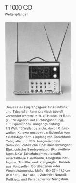Station T1000CD; Braun; Frankfurt (ID = 1753502) Radio