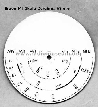 Taschenempfänger T41; Braun; Frankfurt (ID = 1205769) Radio