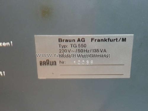 TG550; Braun; Frankfurt (ID = 1580209) Sonido-V