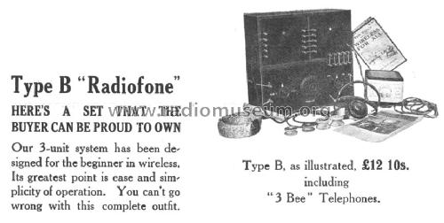 Radiofone Type B, 3-unit system; British Radio Sales, (ID = 1688785) Crystal