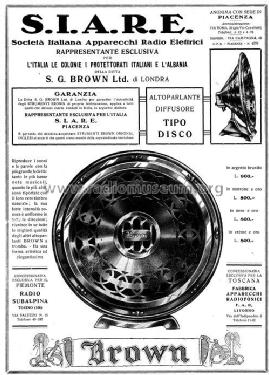 Disc 1 ; Brown S. G. Ltd.; (ID = 1930839) Speaker-P