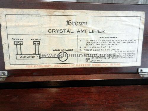 Crystal Amplifier ; Brown S. G. Ltd.; (ID = 2377008) Ampl/Mixer
