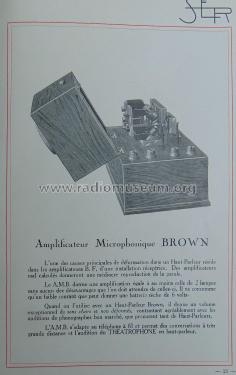 Microphone Amplifier Type C; Brown S. G. Ltd.; (ID = 2387434) Ampl/Mixer