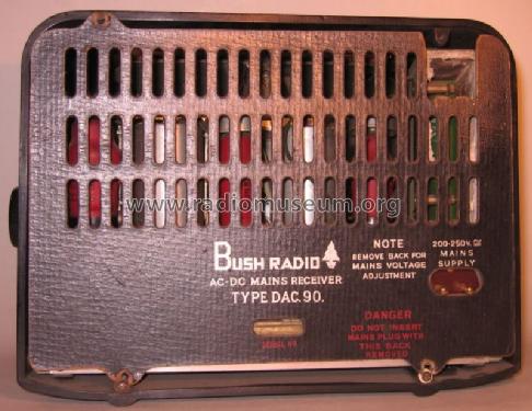 DAC90; Bush Radio; London (ID = 405972) Radio