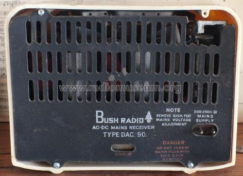 DAC90; Bush Radio; London (ID = 1214221) Radio