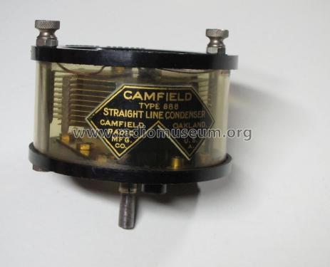 Straight Line Frequency Condenser 888; Camfield Radio Mfg. (ID = 2648409) Radio part