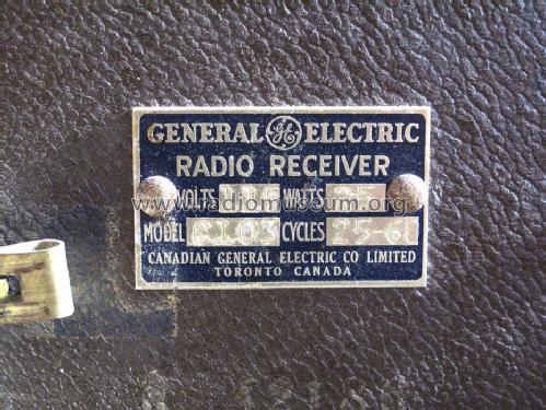 C-103 ; Canadian General (ID = 1699737) Radio