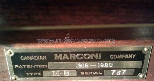 Marconiphone VIII, M8, Mk VIII ; Canadian Marconi Co. (ID = 1375537) Radio