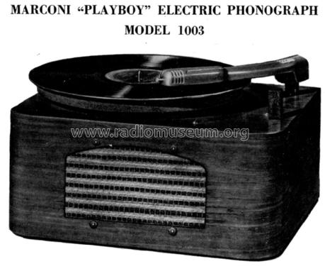 Playboy 1003; Canadian Marconi Co. (ID = 1187034) R-Player