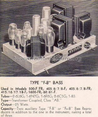 407F & FR Neo-Classic/Modern ; Capehart Corp.; Fort (ID = 1346585) Radio