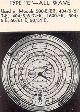 500-E & 500-ER Empire Ch= W-890 + amp W-891, W-892; 16-E; Capehart Corp.; Fort (ID = 1384140) Radio