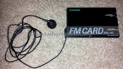 FM Card Radio RD-10; CASIO Computer Co., (ID = 1984717) Radio